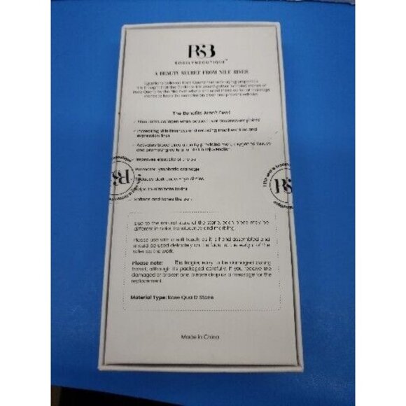 Rose Quartz Facial Roller. NIB. Stimulates, Increases Firmness, Other Benefits - Picture 2 of 4